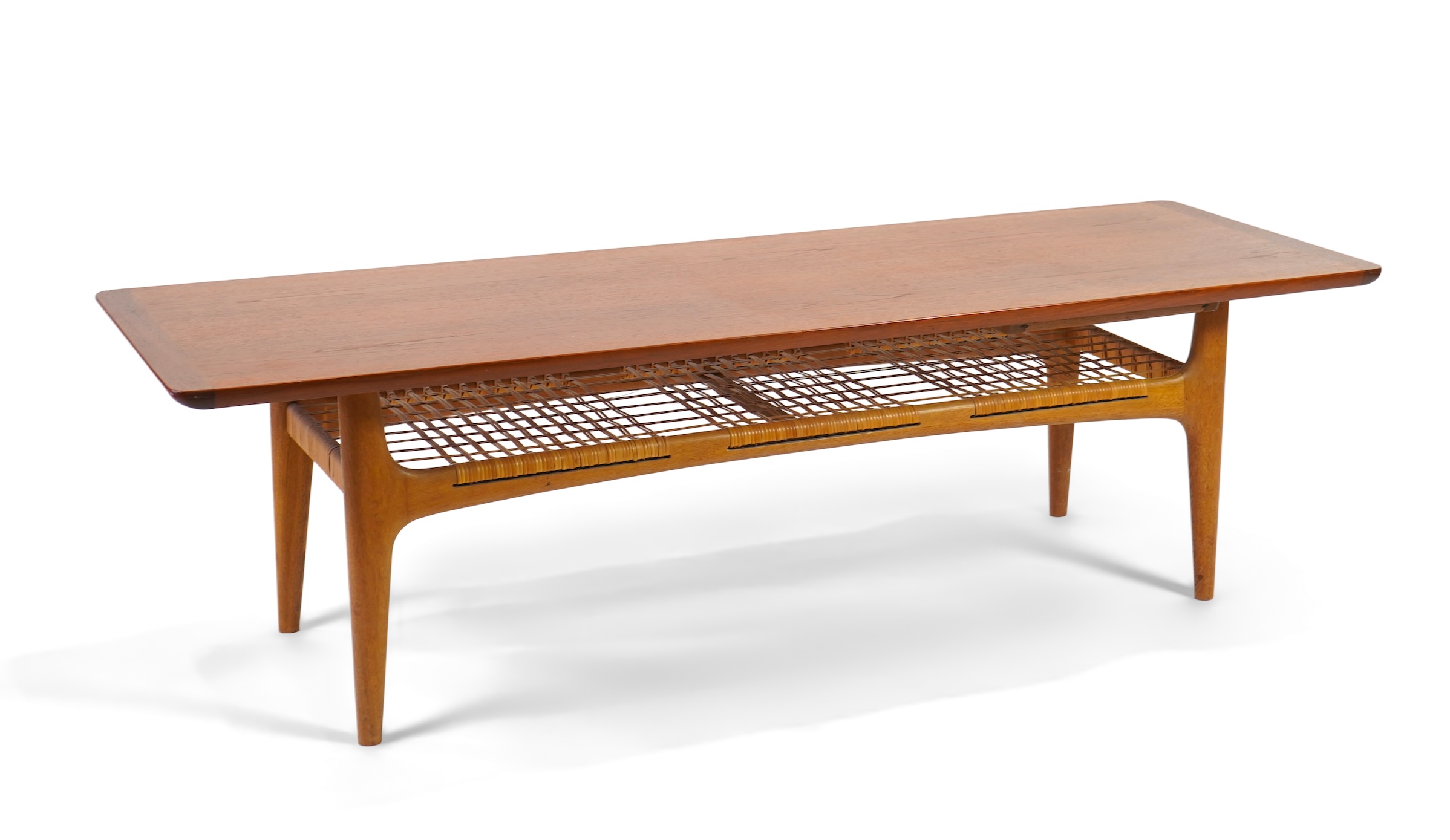 Manner of Trioh Møbler, Denmark: A mid-century teak coffee table